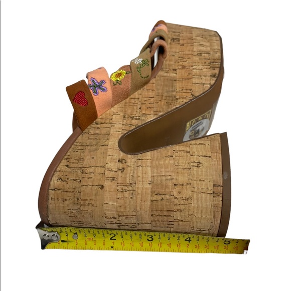 Flash Sale ReList Tom NWOB Free People Lisbon Platform Sandal Sandbar Multi 37.5 - Picture 13 of 13